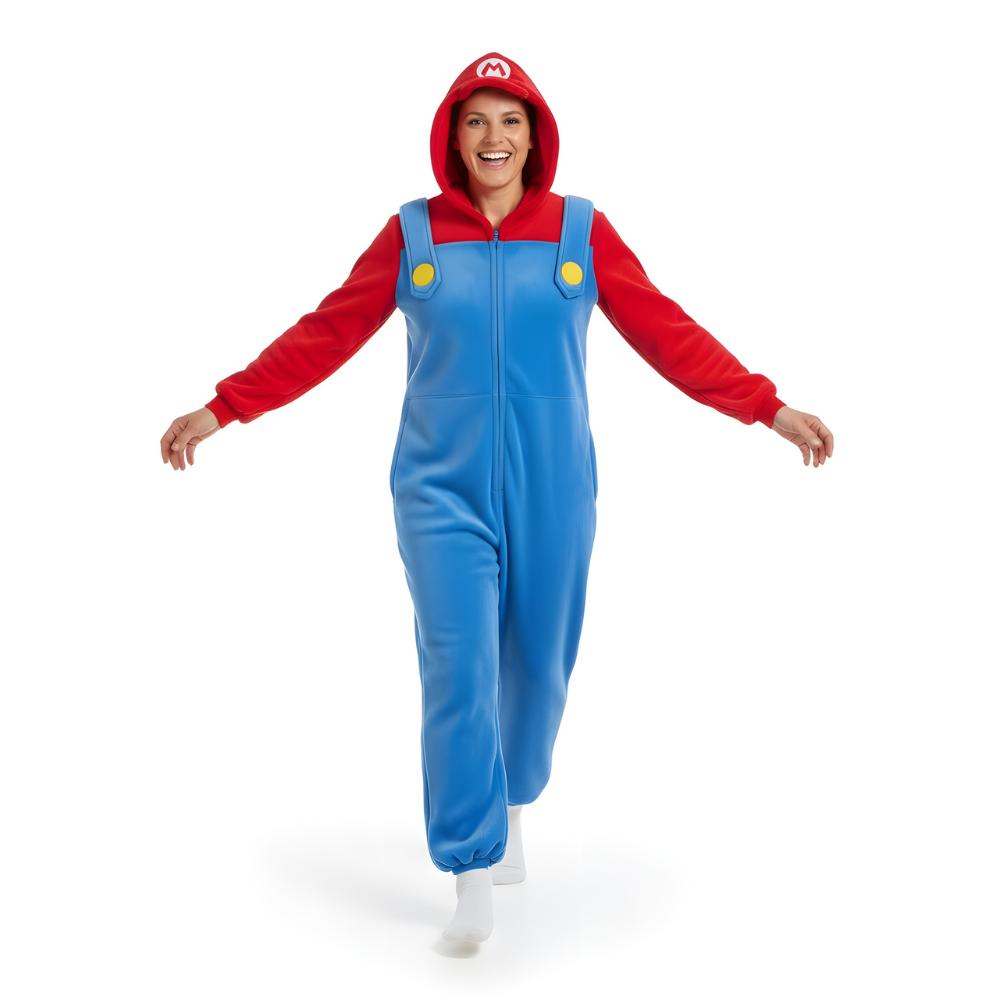 Piżama Onesie Kigurumi Kostium Przebranie Super Mario S: 145 - 155 Cm