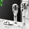 Professional Multipurpose Bidirectional Ratcheting Socket Head 72 Precise Teeth Short Handle Construction 3 Size Option
