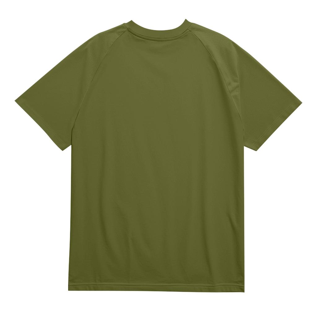 Men's Round Neck Raglan Short Sleeve Top T-shirt