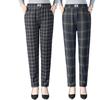 Women's Pants Autumn and Winter Plus Size Artistic Retro Plaid Casual Pants High Waist Women's Loose Pants