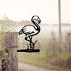 Add Whimsy To Your Garden with Metal Flamingo Fairy Yard Decor – Perfect Wall Art for Garden Parties and Home Decoration