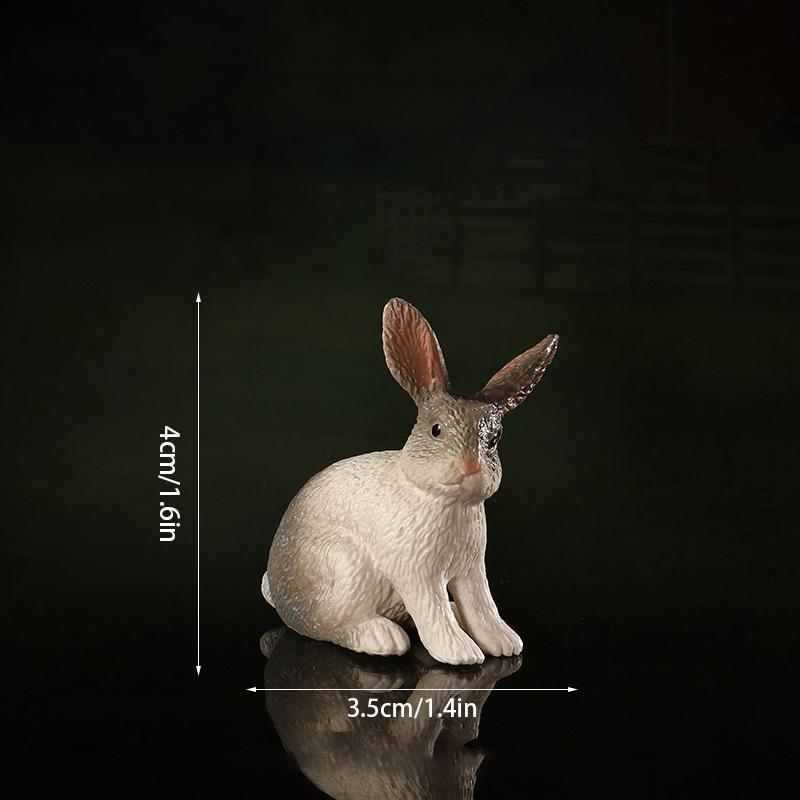 Realistic Animal Model Simulated Poultry Figurines Miniatures Mini Farm Dog Duck Cock Models Ornaments For Children Kids Gifts