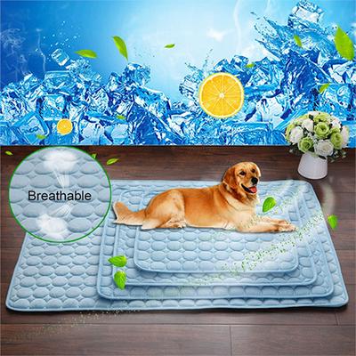 Tapete respirável para cães, almofada de verão refrescante, cobertor para cães, gatos, sofá, cama para cães de estimação, lavável para cães pequenos, médios e grandes, suprimentos para animais de estimação