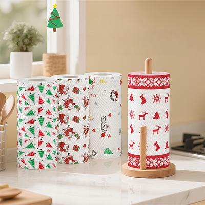Thickened Disposable Kitchen Paper Towels- Multi-Fold Design for Wet & Dry Use, Ideal for Christmas, Halloween, Picnics, Parties
