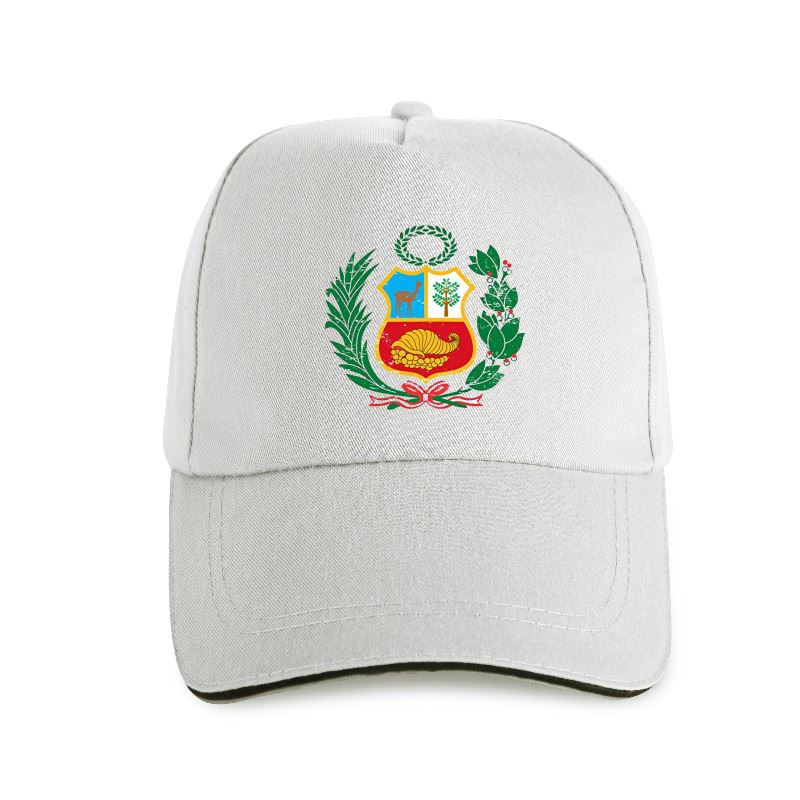 Newest Fashion Cool Unisex Print Cool Fashion Novelty Style Top Peru Baseball Cap Peruvian Coat of Arms Casual Homme