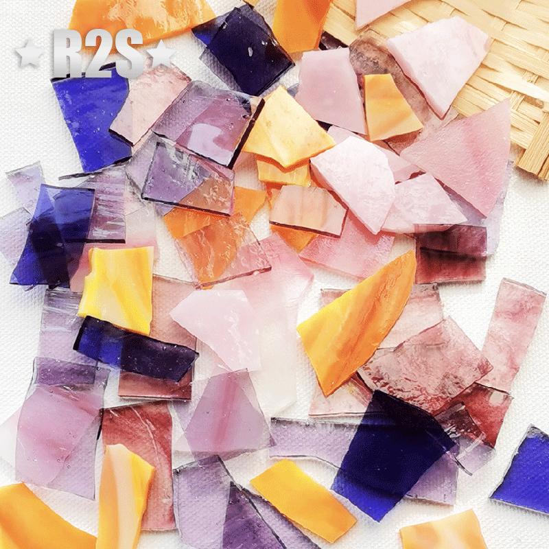 100g/Lot Mosaic Tiles Stained Glass Mosaic DIY Handmade Coaster Mosaic Puzzle Making Art Wall Decoration Supplies Mixed arte