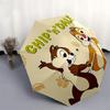 Chip 'n' Dale, Squirrels Themed Automatic Opening and Closing Umbrella, Brightly Colored 8-rib Portable Umbrella, Suitable for Men and Women, A Perfec