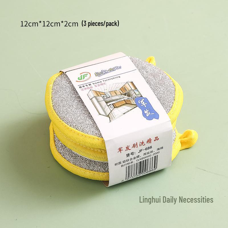 Multiple Styles Non-Stick Kitchen Cleaning Sponge & Scouring Brush Set