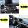 Real Carbon Fiber Car Center Control Air Outlet Decorative Frame Sticker For Mazda MX-5 2016-2026 Car Interior Accessories