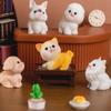 DeryArcle Miniature Dog 12 Small Garden Resin Dog Lucky Strong and Good Mini 3D Tabletop Potted Gardening Various Types Figurines, Dogs, Ornaments,