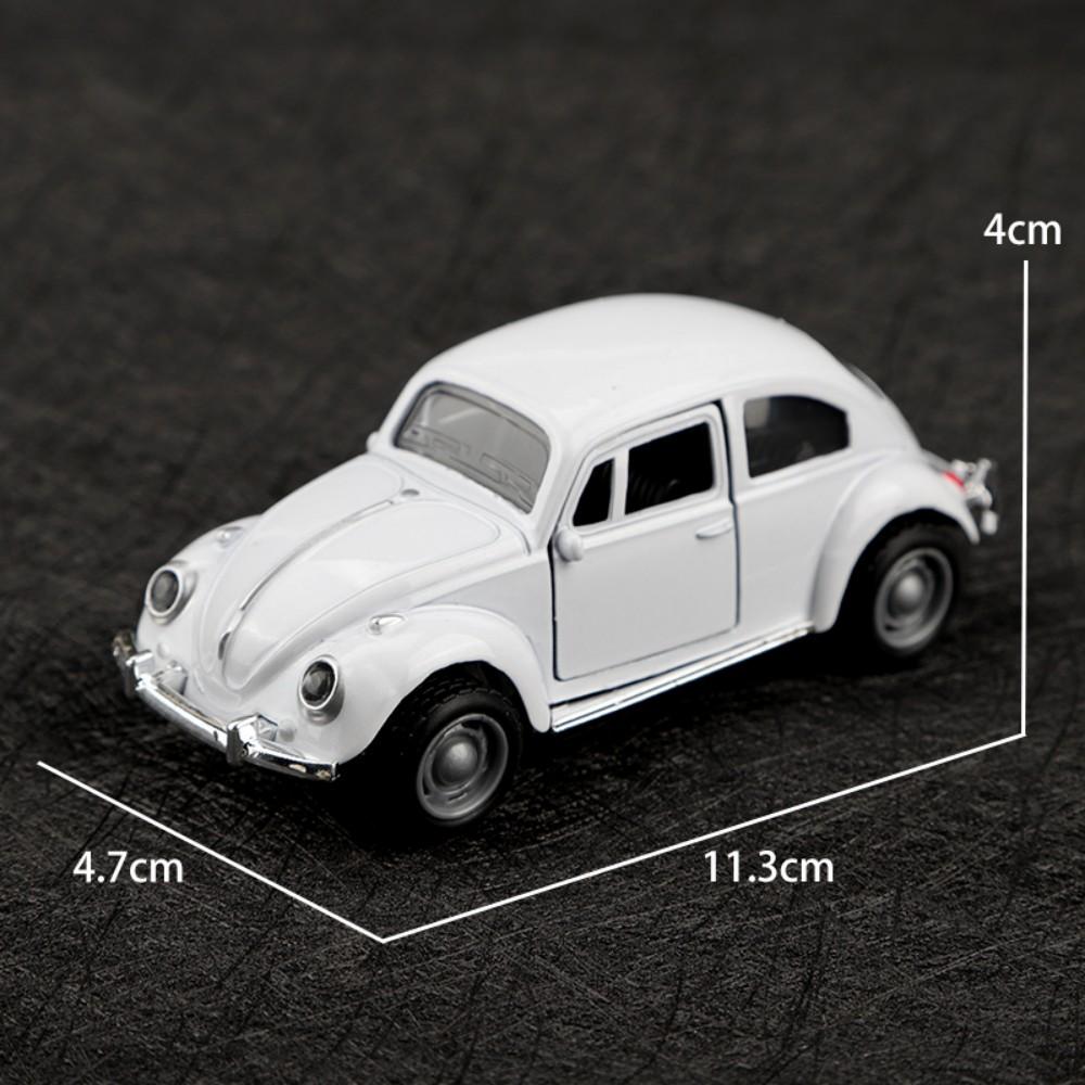 Retro Beetle Alloy Car Model Toy for Collection Exquisite Simulation Design Cake Decoration Home Office Display Gift