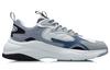 Li Ning Abrasion Resistant Low top Running Shoes Men's White Blue AGCR205-3