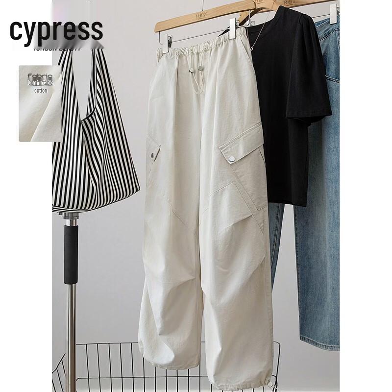 Women s Elastic Waist Drawstring Cargo Pants S