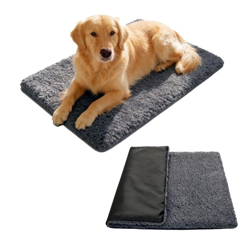 Auto Heating Pet Mats Offering Sustained Warmth and Comfort with Soft Fleece for Dogs in Winter Condition
