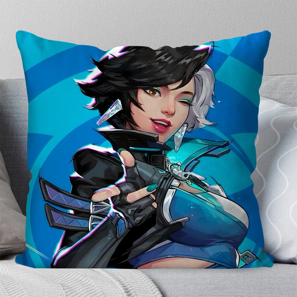 Luna S-Snow Game M-Marvel Rivals Pillow Case Square Pillow Bedroom Sofa Leisure Comfort CushionLiving Room Home Decoration 40X40