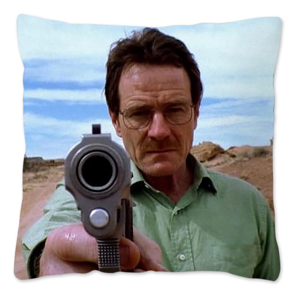 Walter White Meme Pillow Case Home Decoration 100% Polyester Funny Cushion Cover for Sofa Square Pillow Cover 18x18inch