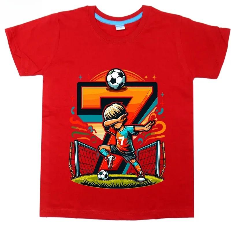 Summer Kids Outdoor Sports Training Football Jersey, Comfortable and Breathable Children's T-shirt High-quality 100% Pure Cotton