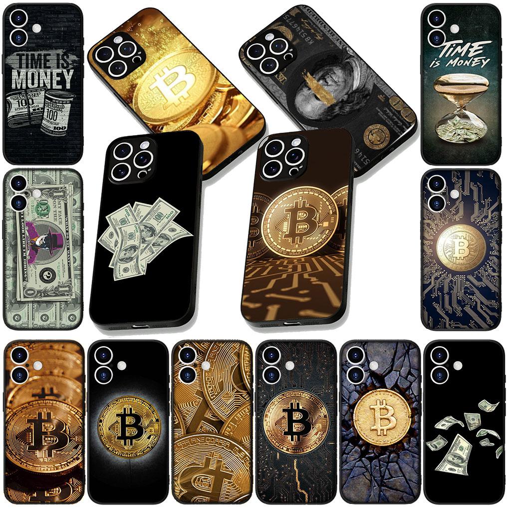 Cover for Samsung Galaxy S22 S21 S20 FE Ultra Plus A35 A36 A55 A37 A33 A34 A57 Coque Phone Case Bitcoin BTC Money 100 Dollars