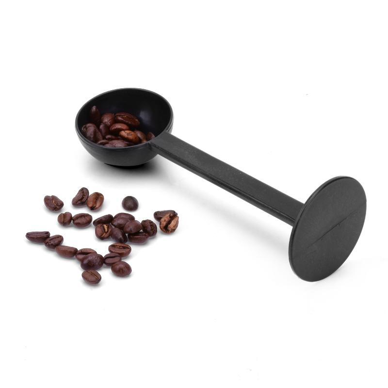 2 In 1 Coffee Spoon Stainless Steel Powder Press 10g Standard Spoon Dual-purpose Coffee Bean Spoon Coffee Maker Accessories