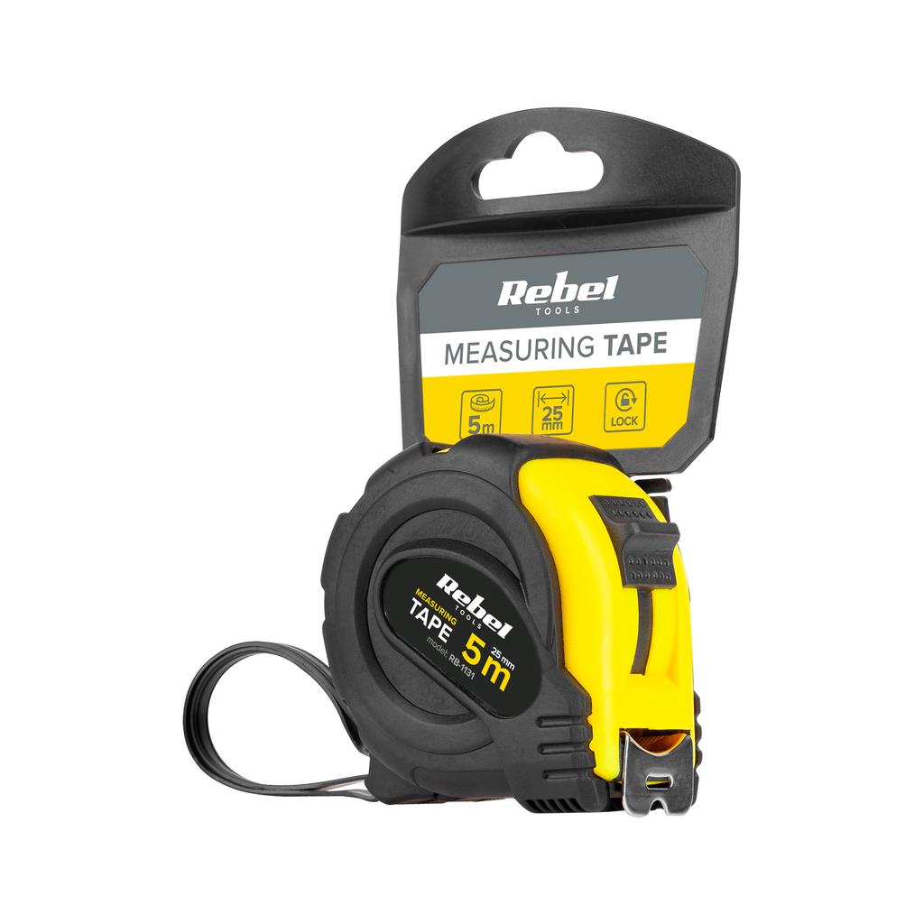Rebel Steel Tape Measure 5m 25mm