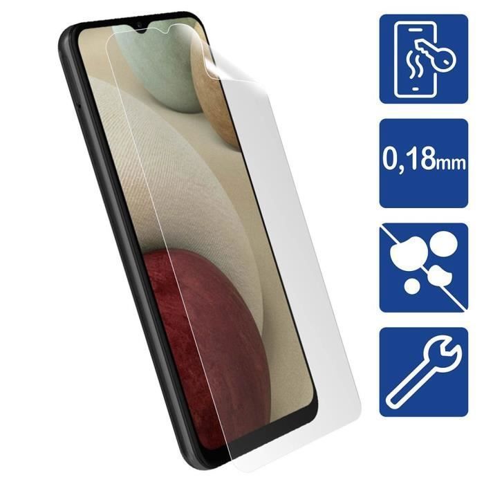 Film souple plastique - proshop - pour samsung a12 - anti rayure - résistance 9h - pack de 4