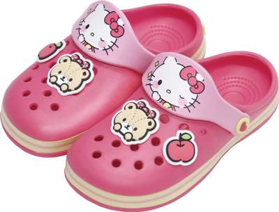 Plánování Sanrio Hello Kitty Dřeváky Postava Snadné nasazení a sundání Kluci a Velikost Stylové Hello Kitty J's Sandály, Růžové, 20cm, Sandály, Lehké,