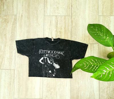 Fleetwood Mac Rumours crop top chemise vintage