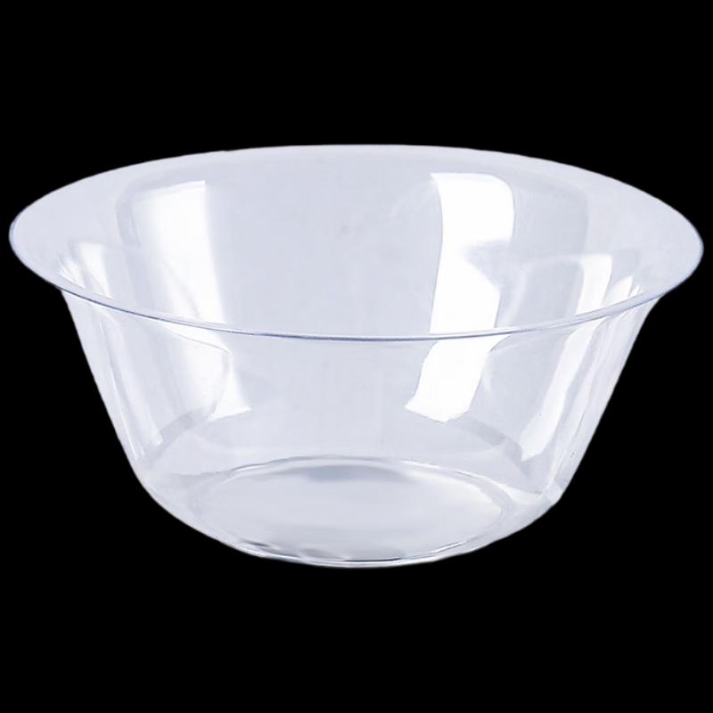 ZISIZ Disposable Hard Plastic Crystal Bowls (60-Pack)