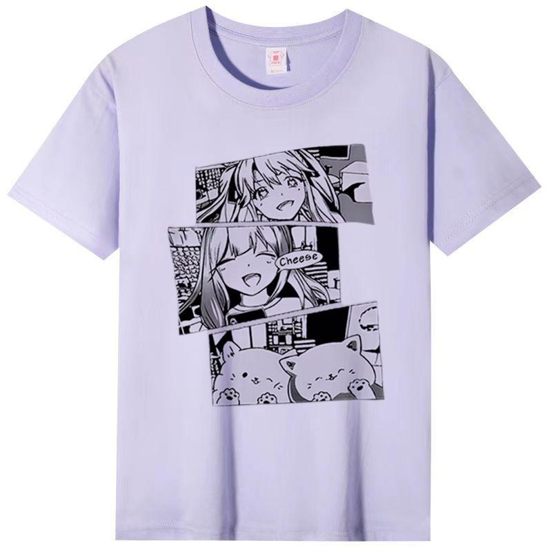 Printed Fashion Ladies Short Sleeve T-Shirt Summer