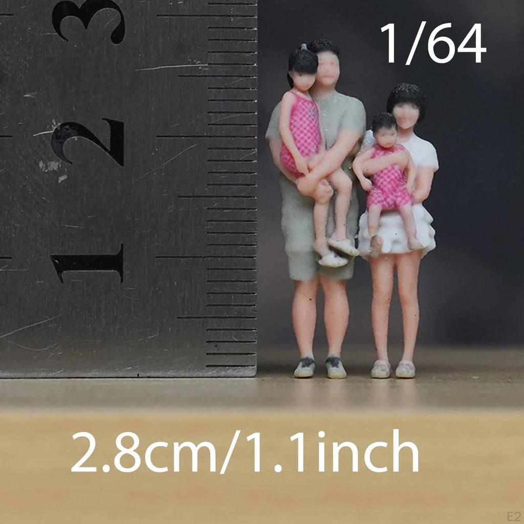 1:64 Miniature Figurines Tiny People Diorama Ornament Gift Realistic Photography Collection