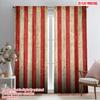 2pcs 2D Flat Printing Scene Curtain Evil Halloween Circus Carnival Festival Red and White Stripes Shouting Bloody Splashing