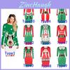 Elegant Womens Knitted Christmas Elf Costume Jumper Dress With Sexy Tight Fit