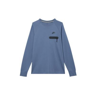 Tech Fleece Letter Logo Zipper Decorative Crewneck Casual Sweatshirt Men Sweatshirt Finn-Blue FD9881-491
