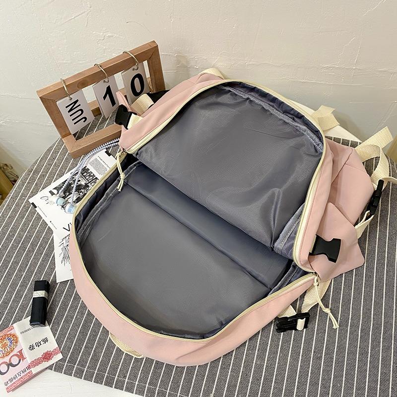 Backpack New Women's Bag Fashion College Wind Nylon Backpack Student School Bag