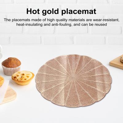 Jogo americano de cozinha, jogo americano de mesa resistente ao calor, fácil de limpar, tapete de mesa de jantar antiderrapante para decoração de casa