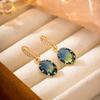 1 Pair Cubic Zirconia Drop Earrings Copper Jewelry