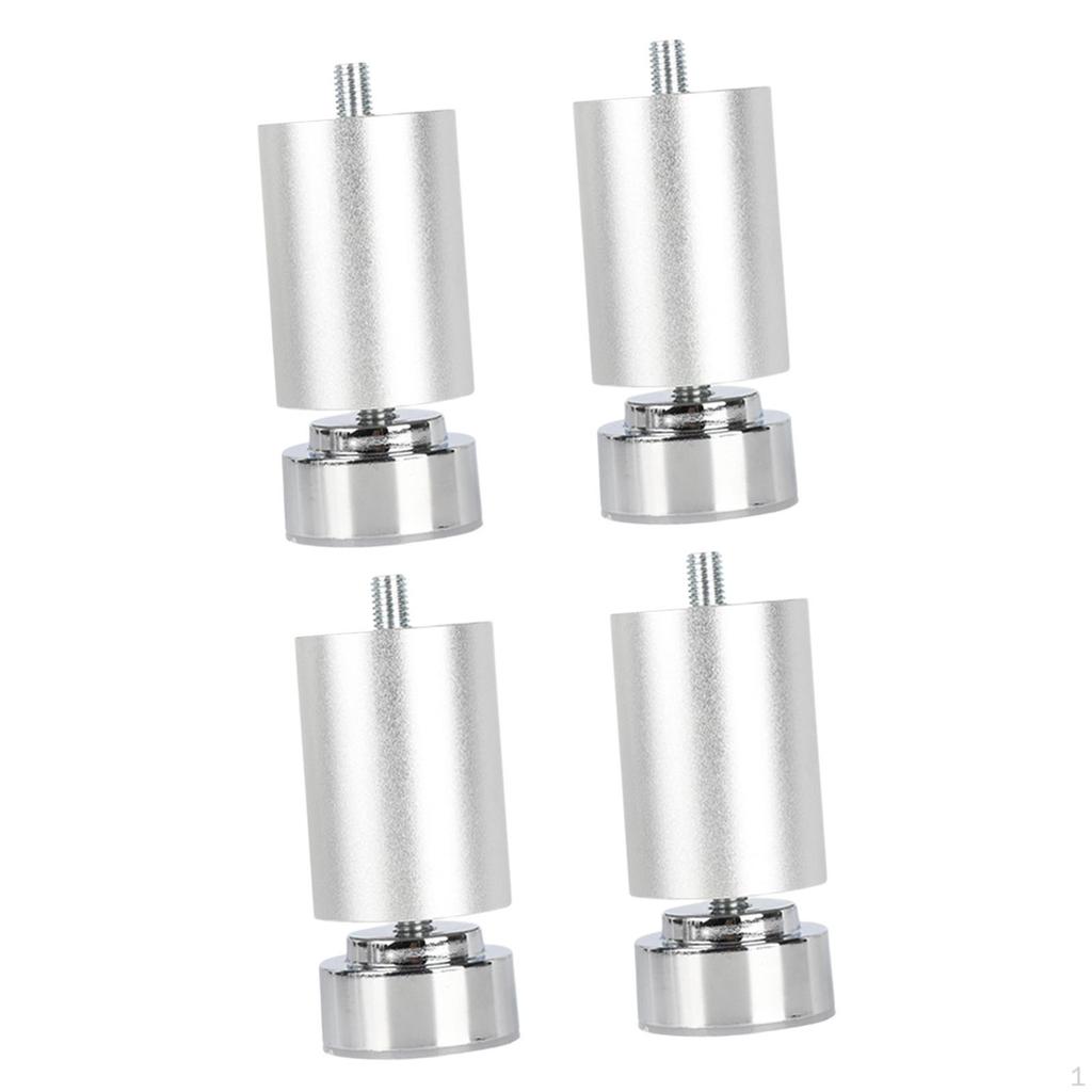 4 Stück Gewinde Bettgestellbeine, Tischfüße, Verstellbare Hochbelastbare Sofa Metallmöbelbeine