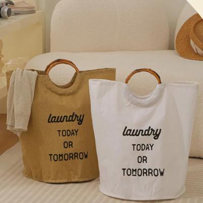 Dirty Clothes Basket For Household Use Portable Hand-Held Laundry Changing Storage Basket Foldable Thick Waterproof Clothes And Miscellaneous Items