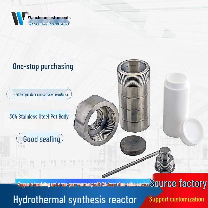 Hydrothermal Synthesis Autoclave with PTFE/PPL Liner - High-Temperature Digestion Vessel