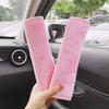 Universal Car Seat Belt Cushion Strap Cover Cushion Strap Safety Shoulder Short Plush Protector Interior Accessories