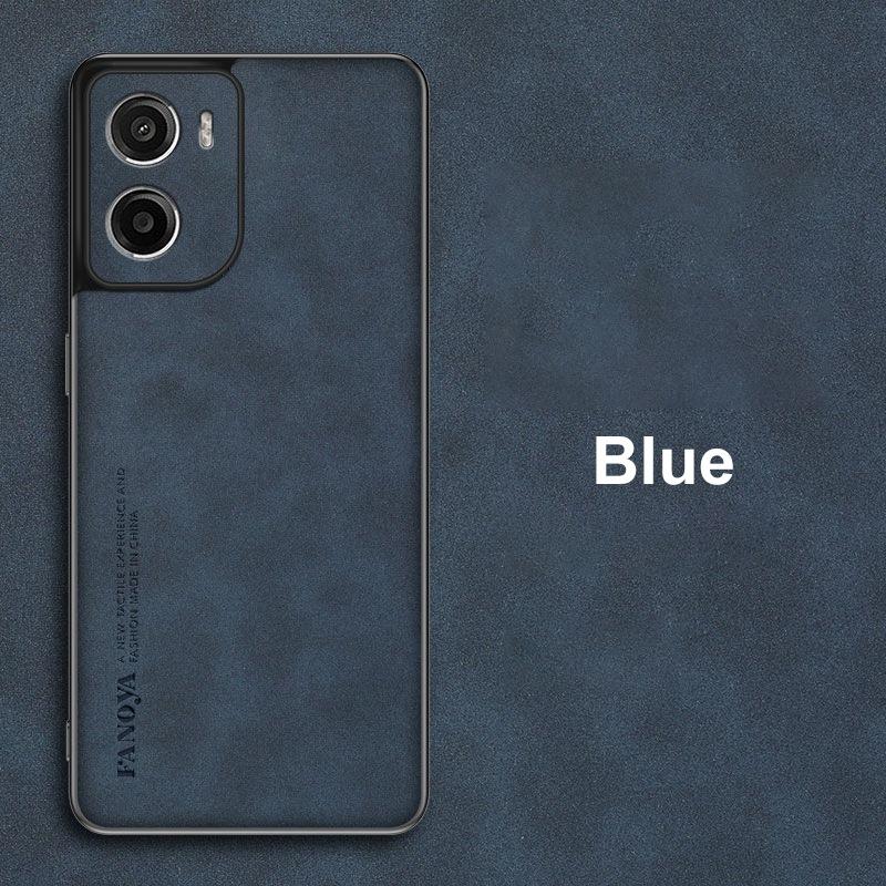 

Для Motorola Moto G06 Чохол Розкішний Шкіряний Чохол для Телефону Для Motorola G06 Задня Кришка Матовий Силіконовий Ударостійкий Повний Захист For Moto G06 синій