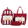 Primary School Students' Children's School Bag New Style Nylon Primary and Secondary School Backpack Three Piece Set Large Capacity Backpack