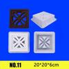 Plastic Holle Baksteenmal 20*20*6cm 3D Beeldhouwerk Cement Antieke Baksteenmal Antislip Vierkante Muursteenmal Rooster Achtergrond