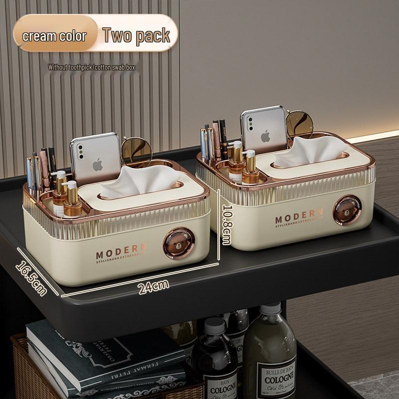 HANDUNYOU Light Luxury Multi-functional Tissue Box