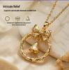 Elegant Bow Bell Women's Necklace: High-End, Simple, and Versatile Clavicle Chain. Perfect Gift for Girlfriend.