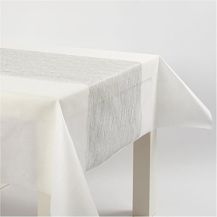 Chemin de table - HAPPY MOMENT - réf 593018 - Gris - Uni - Intérieur