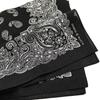 Kakatrend Bandana Black Adult Paisley 100% Cotton Stylish Handkerchief Cotton Bandanna Unisex Durag Large Men's Black 55cm X 55cm
