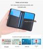 Men's Slim PU Multi-Card Holder with Driver's License Slot