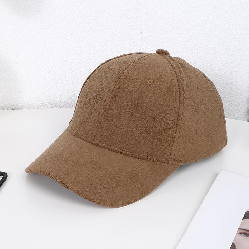 

Spring and summer leisure simple light plate suede baseball cap head around outdoor daily sunshade cap One Size