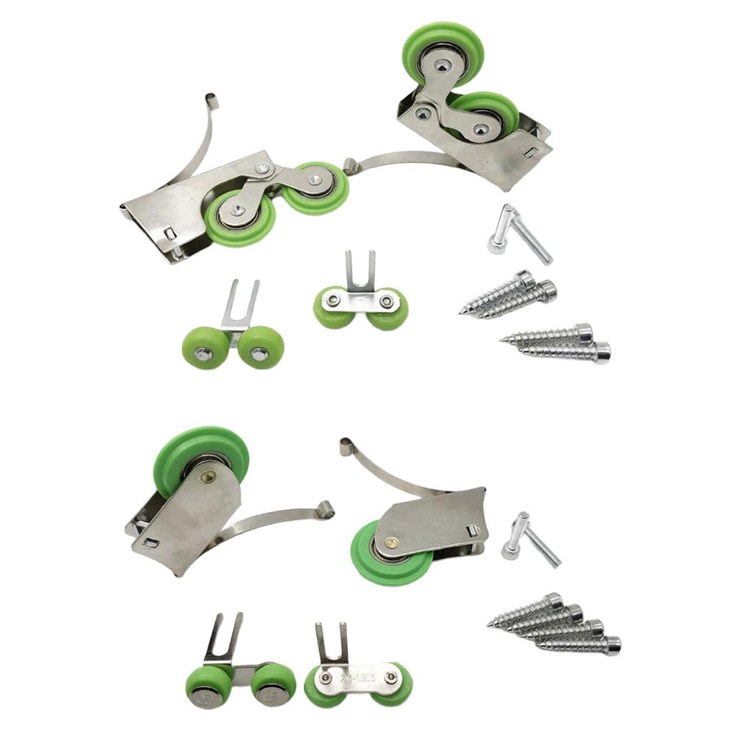 Hochleistungs-Nylon-Schiebetürrollen Möbel-Umlenkrollen-Set für reibungslosen und geräuschlosen Kleiderschrankbetrieb in verschiedenen Umgebungen